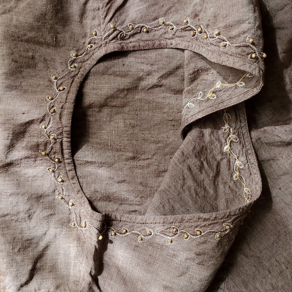 J Jill brown linen surplice tank - Picture 6 of 6